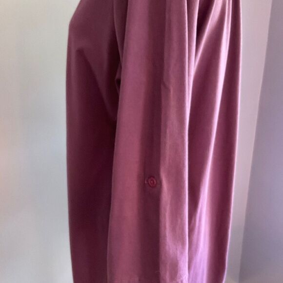 Pretty Purple Button Down Tunic Size XL - Picture 5 of 11